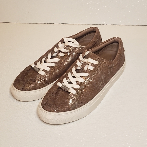 New J/SLIDES Snake Embossed Metallic Sneakers 7.5 - Picture 5 of 5